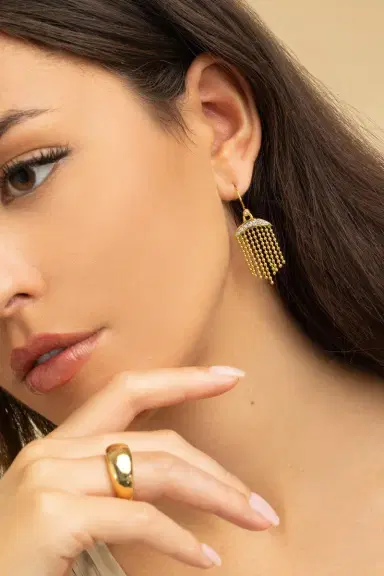 ALEXIS BITTAR Crystal Petite Solanales Petite Fringe Earrings | Thumbnail 2