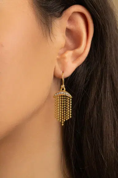 ALEXIS BITTAR Crystal Petite Solanales Petite Fringe Earrings | Thumbnail 3