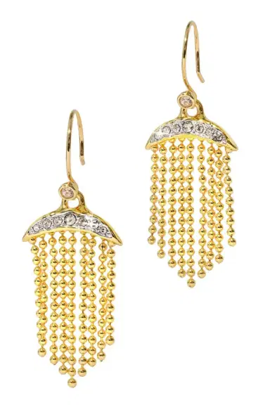 ALEXIS BITTAR Crystal Petite Solanales Petite Fringe Earrings | Thumbnail 1