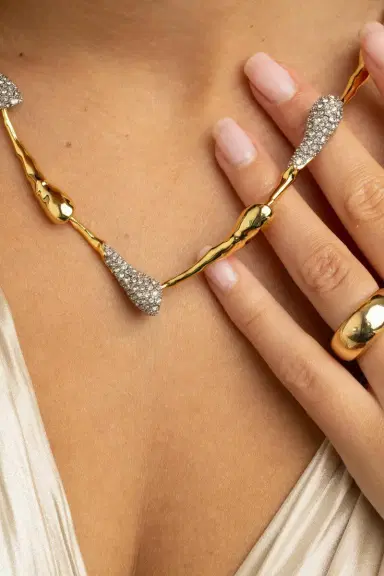 ALEXIS BITTAR Crystal Teardrop Solanales Riviera Necklace | Thumbnail 3 ALEXIS BITTAR Crystal Teardrop Solanales Riviera Necklace | Thumbnail 3