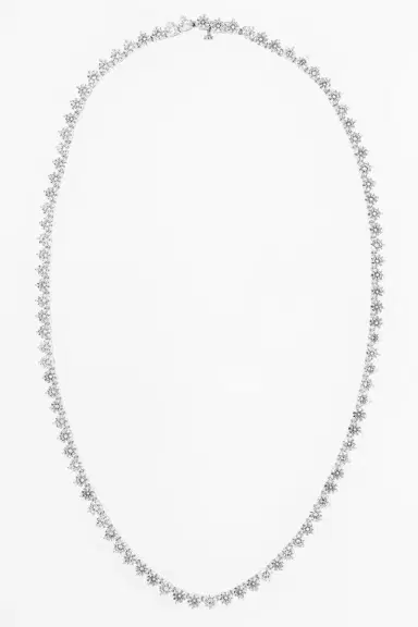 FANTASIA by DESERIO Cubic Zirconia Tennis Necklace 4MM | Thumbnail 3 FANTASIA by DESERIO Cubic Zirconia Tennis Necklace 4MM | Thumbnail 3