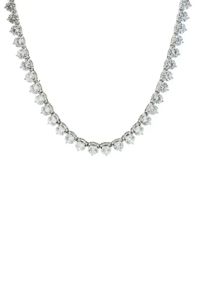 FANTASIA by DESERIO Cubic Zirconia Tennis Necklace 4MM