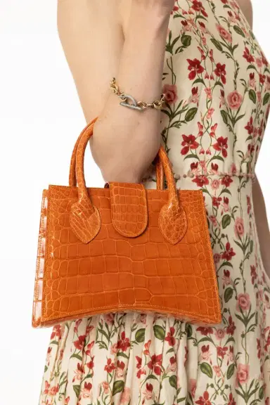 ANGELA ALVAREZ Demi Arco Bag - Orange | Thumbnail 2