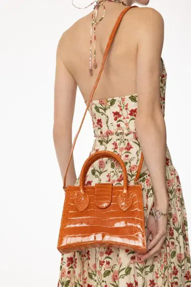 ANGELA ALVAREZ Demi Arco Bag - Orange | Thumbnail 3