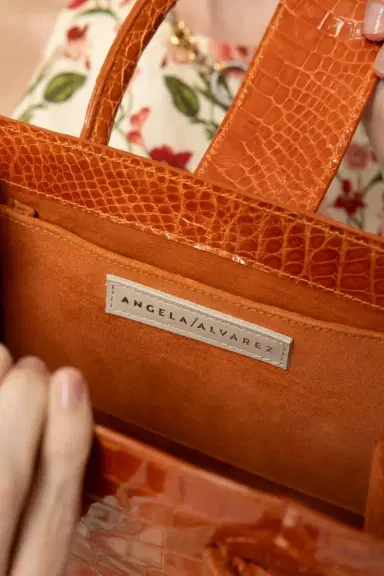ANGELA ALVAREZ Demi Arco Bag - Orange | Thumbnail 4