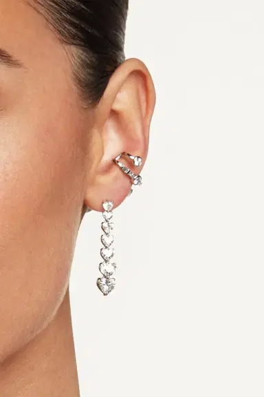 SHAY JEWELRY Diamond 7 Heart Drop Earrings | Thumbnail 2 SHAY JEWELRY Diamond 7 Heart Drop Earrings | Thumbnail 2