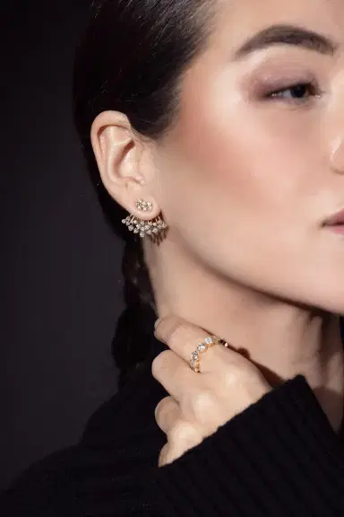 GRAZIELA Diamond Açaí Earrings | Thumbnail 2