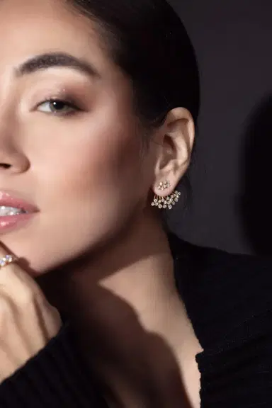 GRAZIELA Diamond Açaí Earrings | Thumbnail 3