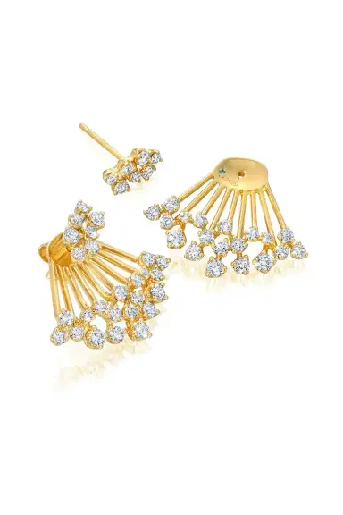 GRAZIELA Diamond Açaí Earrings | Thumbnail 4