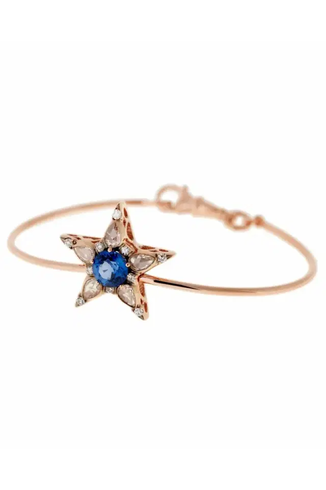 Selim Mouzannar Diamond and Sapphire Star Bracelet
