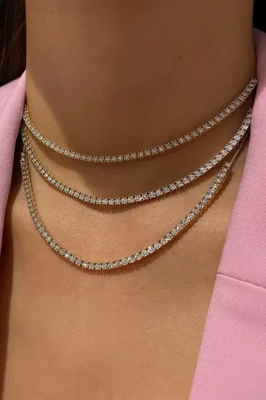 DANA REBECCA DESIGNS Diamond Ava Bea Tennis Necklace | Thumbnail 2