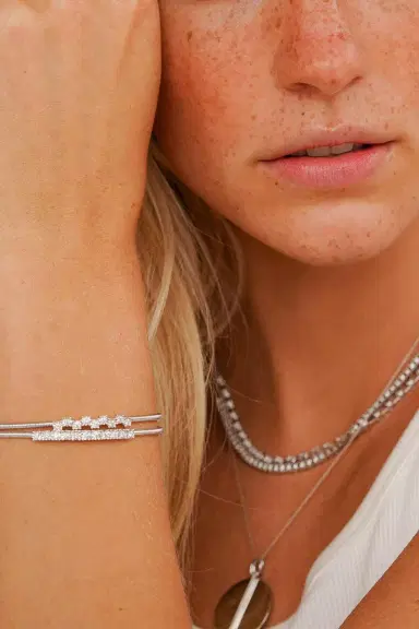 DANA REBECCA DESIGNS Diamond Ava Bea Tennis Necklace | Thumbnail 3
