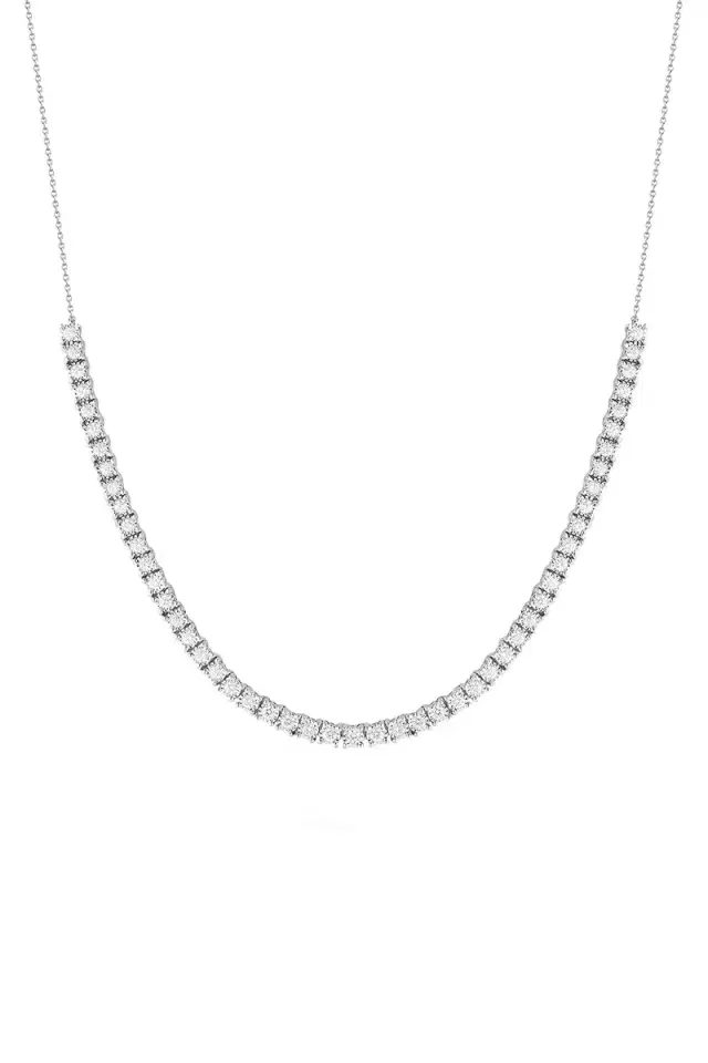 DANA REBECCA DESIGNS Diamond Ava Bea Tennis Necklace  - White Gold