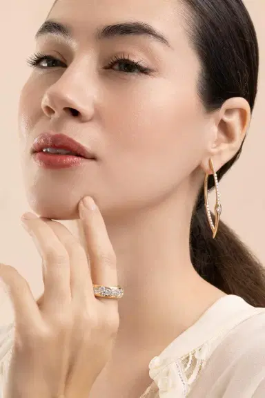 Uniform Object Diamond Axle Earrings | Thumbnail 2