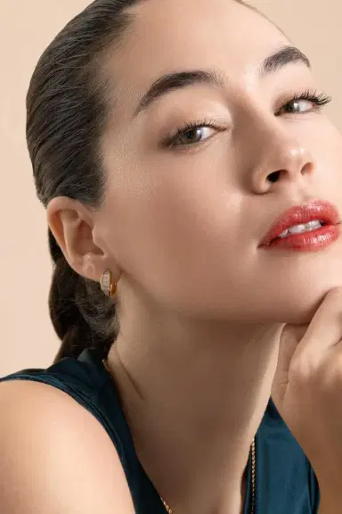 Anita Ko Diamond Baguette Huggie Earrings | Thumbnail 4