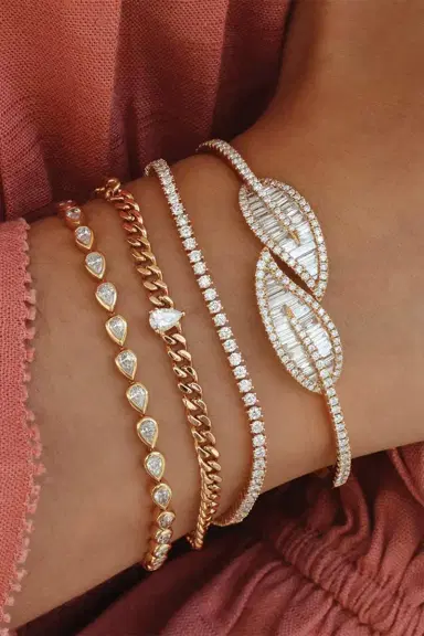 Anita Ko Diamond Baguette Leaf Bracelet | Thumbnail 2
