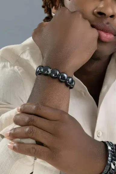 ROBERTO DEMEGLIO Diamond Bar Black Dama Bracelet | Thumbnail 4 ROBERTO DEMEGLIO Diamond Bar Black Dama Bracelet | Thumbnail 4