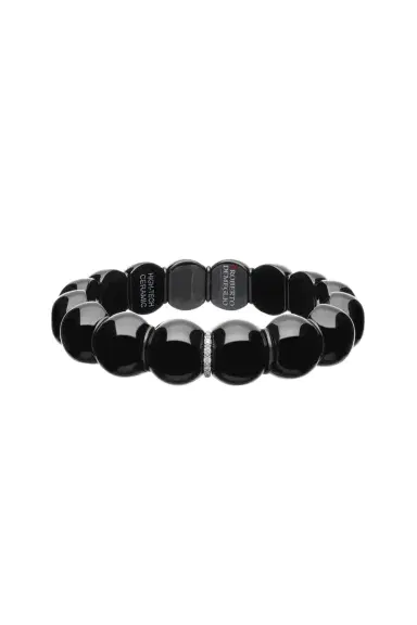 ROBERTO DEMEGLIO Diamond Bar Black Dama Bracelet | Thumbnail 1 ROBERTO DEMEGLIO Diamond Bar Black Dama Bracelet | Thumbnail 1