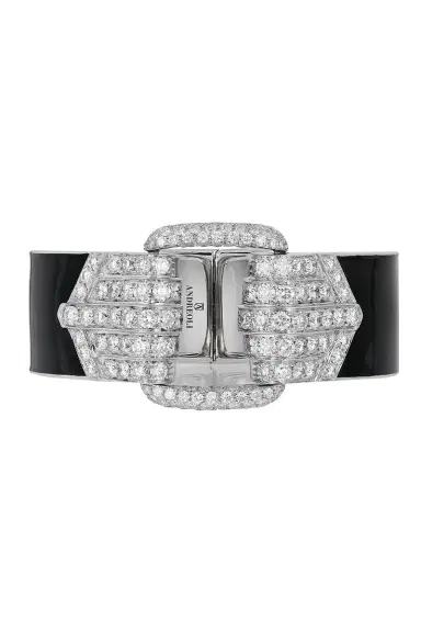 ANDREOLI Diamond Black Cuff Bracelet | Thumbnail 1