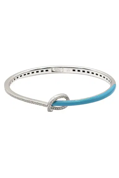 ANDREOLI Diamond Blue Knot Bracelet | Thumbnail 1