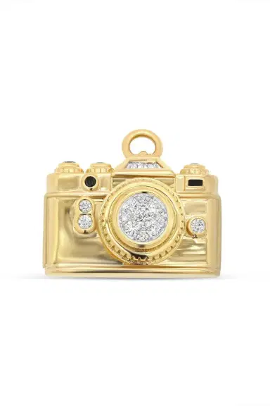 SARA WEINSTOCK Diamond Camera Charm | Thumbnail 1