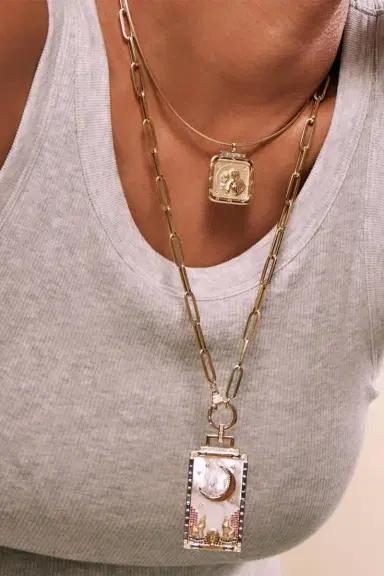 Sorellina Diamond Cancer Zodiac Pendant | Thumbnail 2