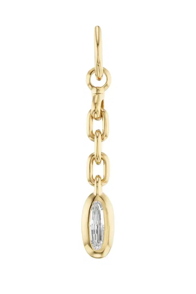 Diamond Carriage Drop Charm