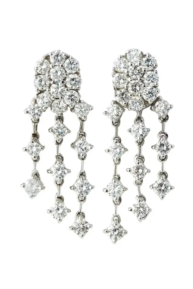 ANDREOLI Diamond Chandelier Earrings