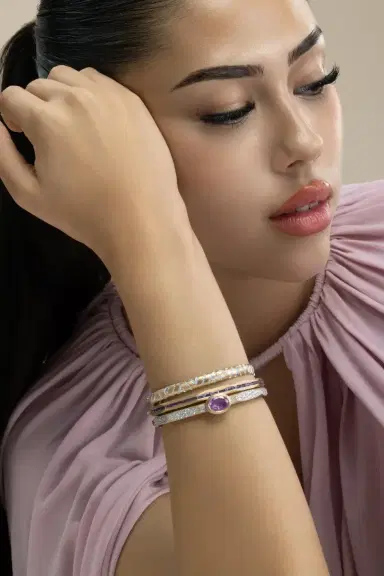 ARUNASHI Diamond Chevron Bangle Bracelet | Thumbnail 2 ARUNASHI Diamond Chevron Bangle Bracelet | Thumbnail 2