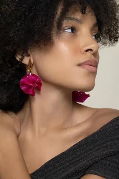 Silvia Furmanovich Diamond Citrine Pink Horse Mane Sphere Earrings | Thumbnail 3 Silvia Furmanovich Diamond Citrine Pink Horse Mane Sphere Earrings | Thumbnail 3