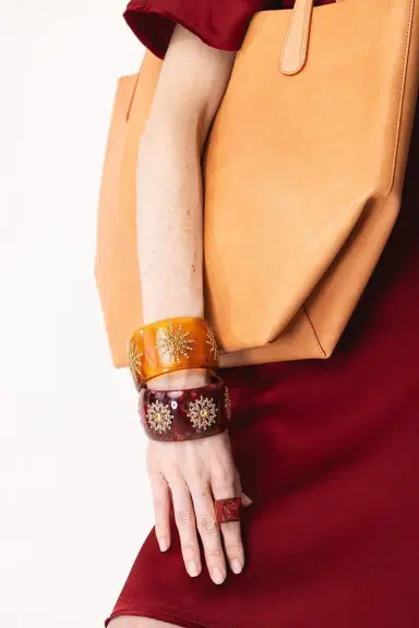 MARK DAVIS Diamond Citrine Tortoise Bakelite Bangle | Thumbnail 5 MARK DAVIS Diamond Citrine Tortoise Bakelite Bangle | Thumbnail 5
