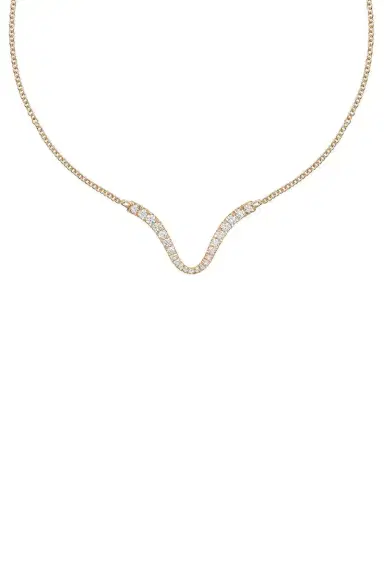 Melissa Kaye Diamond Clara Curved Pendant Necklace | Thumbnail 1