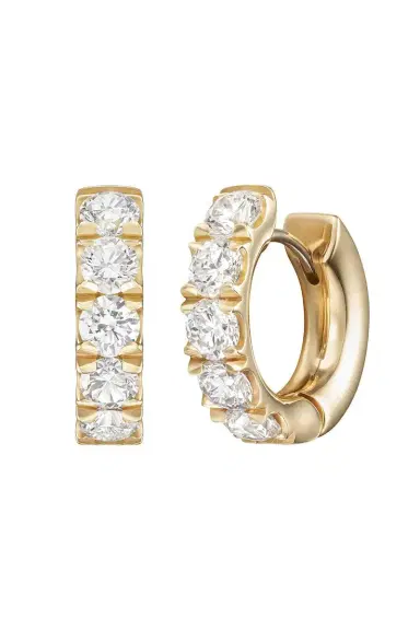 Melissa Kaye Diamond Clara Super Hoop Earrings | Thumbnail 1 Melissa Kaye Diamond Clara Super Hoop Earrings | Thumbnail 1