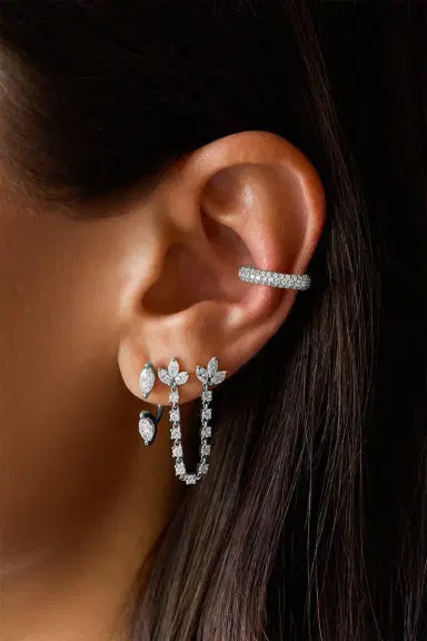 Anita Ko Diamond Classic Marquise Orbit Earrings | Thumbnail 2