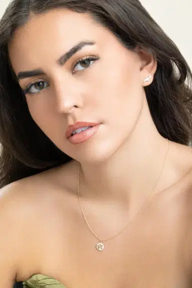 Sydney Evan Diamond Cocktail Bar Stud Earrings | Thumbnail 4