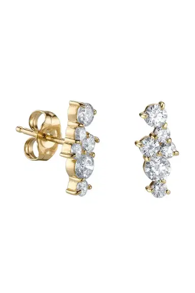 Sydney Evan Diamond Cocktail Bar Stud Earrings | Thumbnail 1