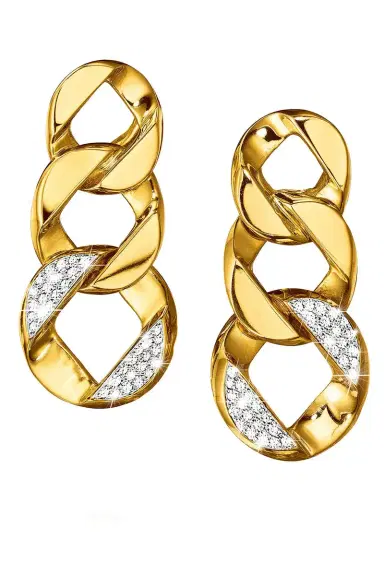 VERDURA Diamond Curb Link Earrings | Thumbnail 1