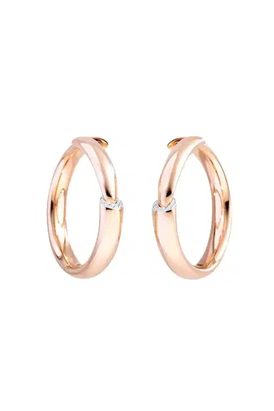 Vhernier Diamond Dial Hoop Earrings | Thumbnail 1