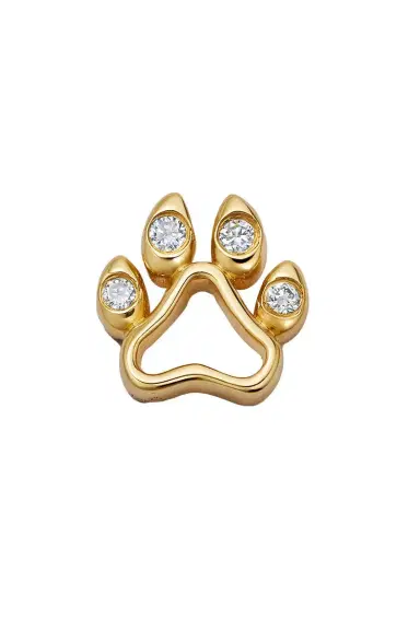 LOQUET Diamond Dog Paw Charm | Thumbnail 1
