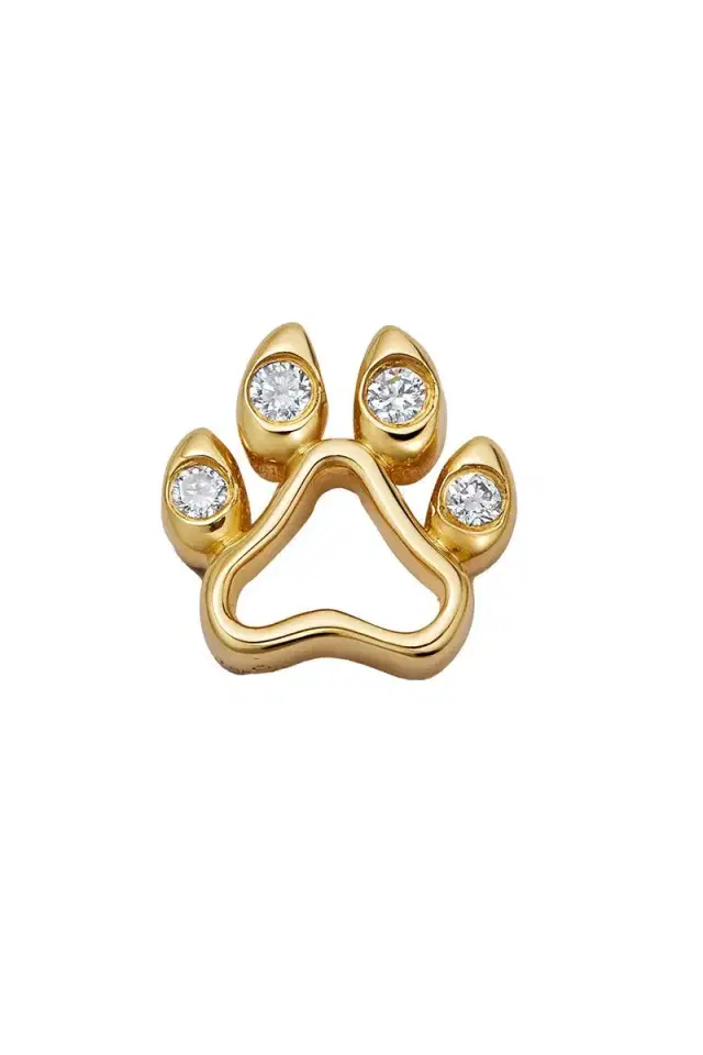 LOQUET Diamond Dog Paw Charm