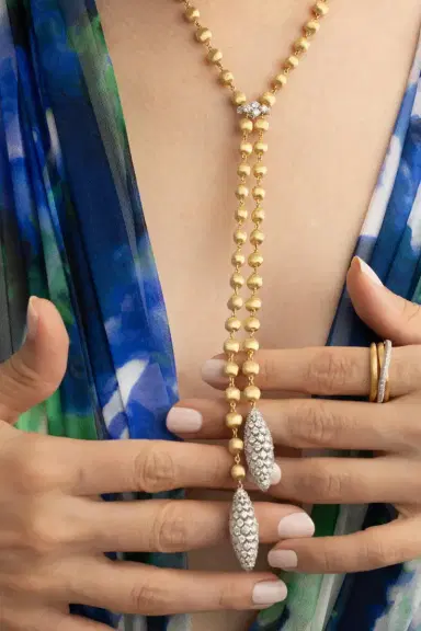 MARCO BICEGO Diamond Drop Africa Necklace | Thumbnail 4 MARCO BICEGO Diamond Drop Africa Necklace | Thumbnail 4