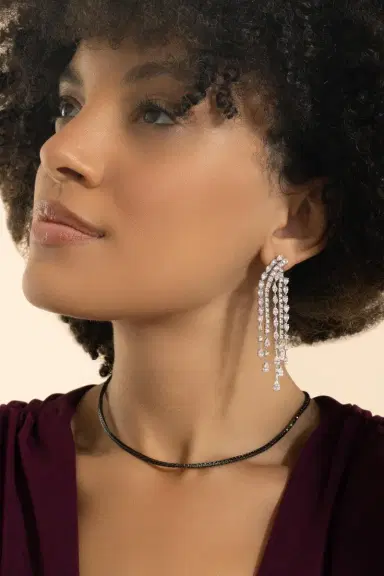 STEFERE Diamond Drop Chandelier Earrings | Thumbnail 2 STEFERE Diamond Drop Chandelier Earrings | Thumbnail 2