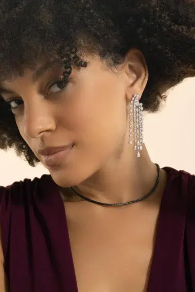 STEFERE Diamond Drop Chandelier Earrings | Thumbnail 1 STEFERE Diamond Drop Chandelier Earrings | Thumbnail 1