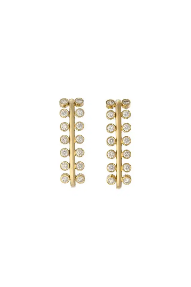 DENISE CASSOU Diamond Drop Earrings