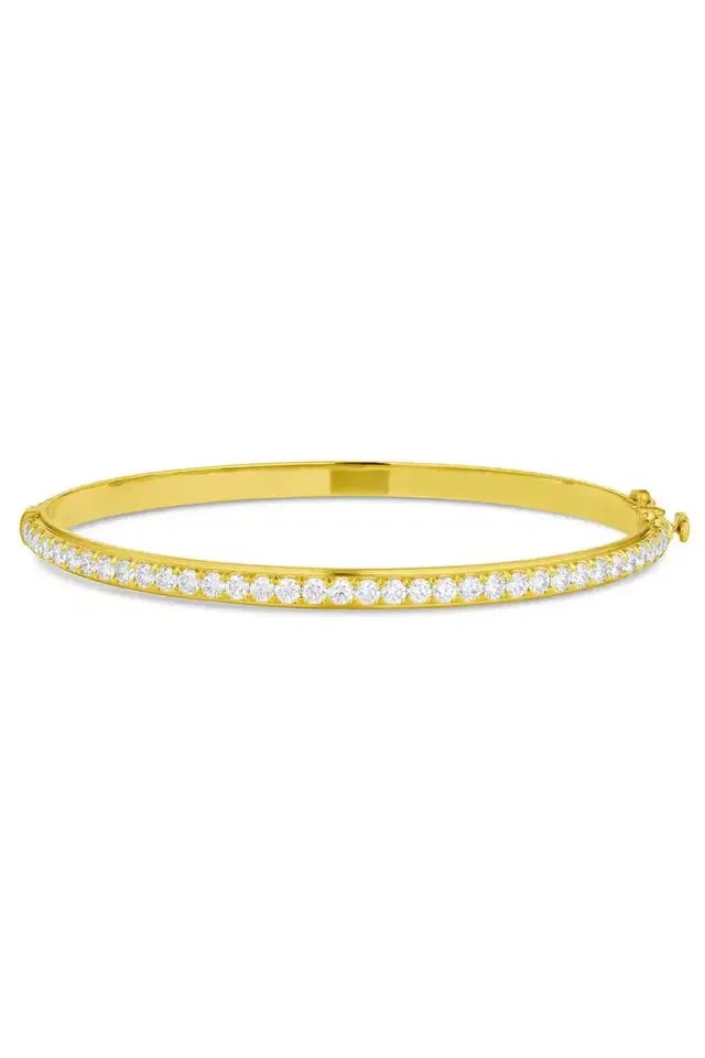 LEIGH MAXWELL Diamond Edged Eternity Bracelet