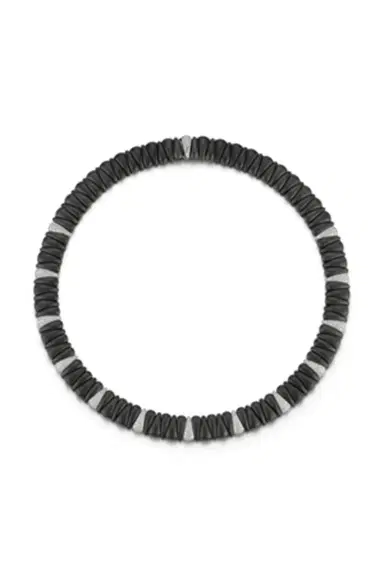 ROBERTO DEMEGLIO Diamond Extra Small Matte Black Thirteen Section Artiglio Necklace | Thumbnail 1