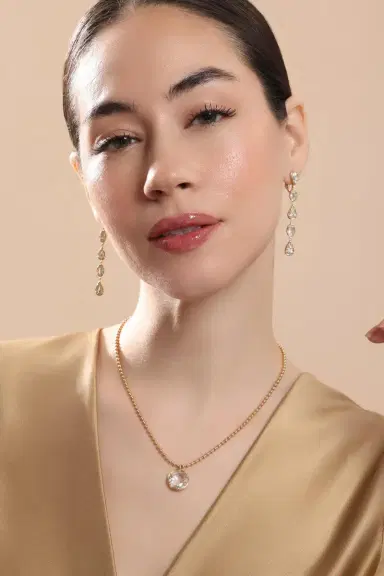 SUTRA Diamond Five Drop Earrings | Thumbnail 4