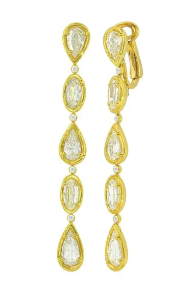 SUTRA Diamond Five Drop Earrings | Thumbnail 1