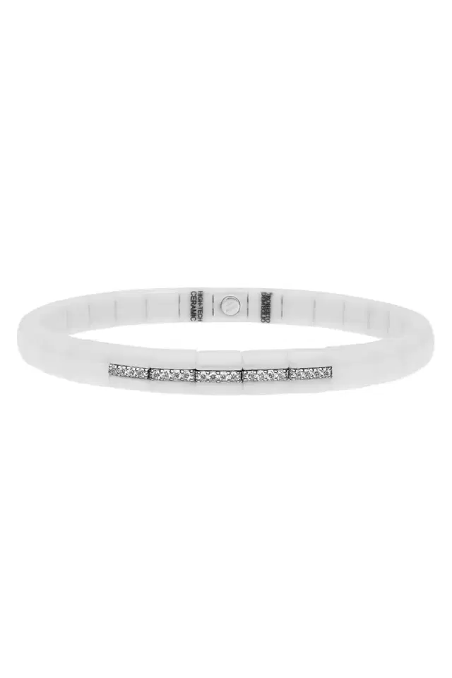 ROBERTO DEMEGLIO Diamond Five Section White Bracelet