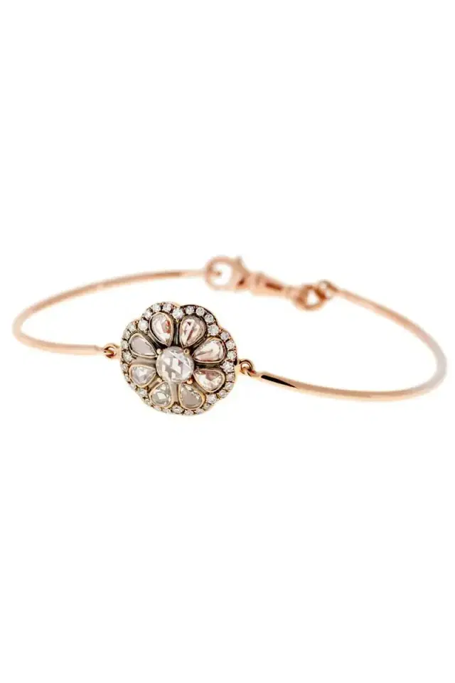 Selim Mouzannar Diamond Flower Bracelet
